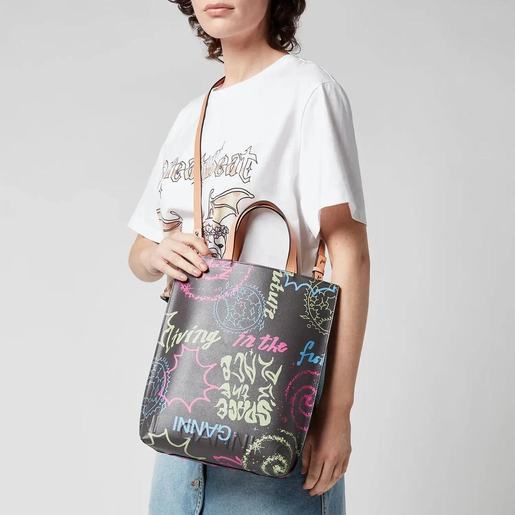 商品Ganni|Ganni Women's Printed Tote Bag,价格¥934,第2张图片详细描述