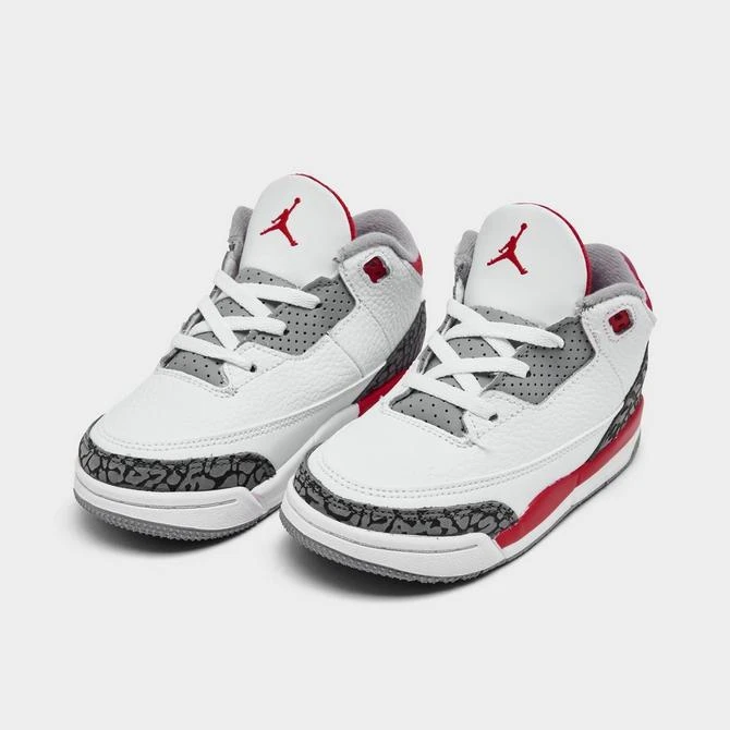 商品Jordan|Kids' Toddler Air Jordan Retro 3 Basketball Shoes,价格¥521,第2张图片详细描述