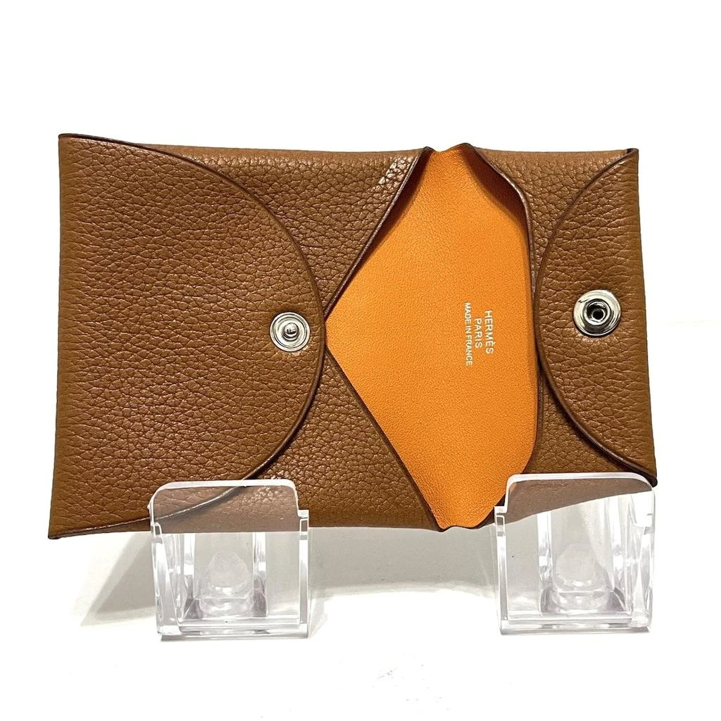 商品[二手商品] Hermes|Hermès Bastia  Leather Wallet  (Pre-Owned),价格¥2286,第3张图片详细描述