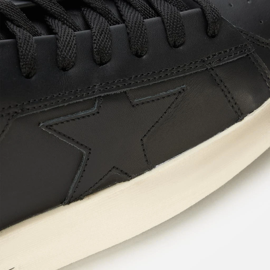 商品Golden Goose|Golden Goose Men's Stardan Leather Trainers - Black,价格¥2498,第4张图片详细描述