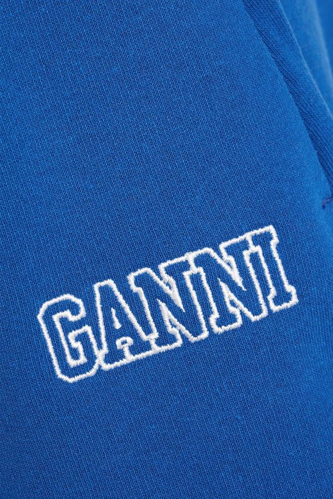 商品Ganni|Embroidered cotton-blend fleece shorts,价格¥264,第4张图片详细描述