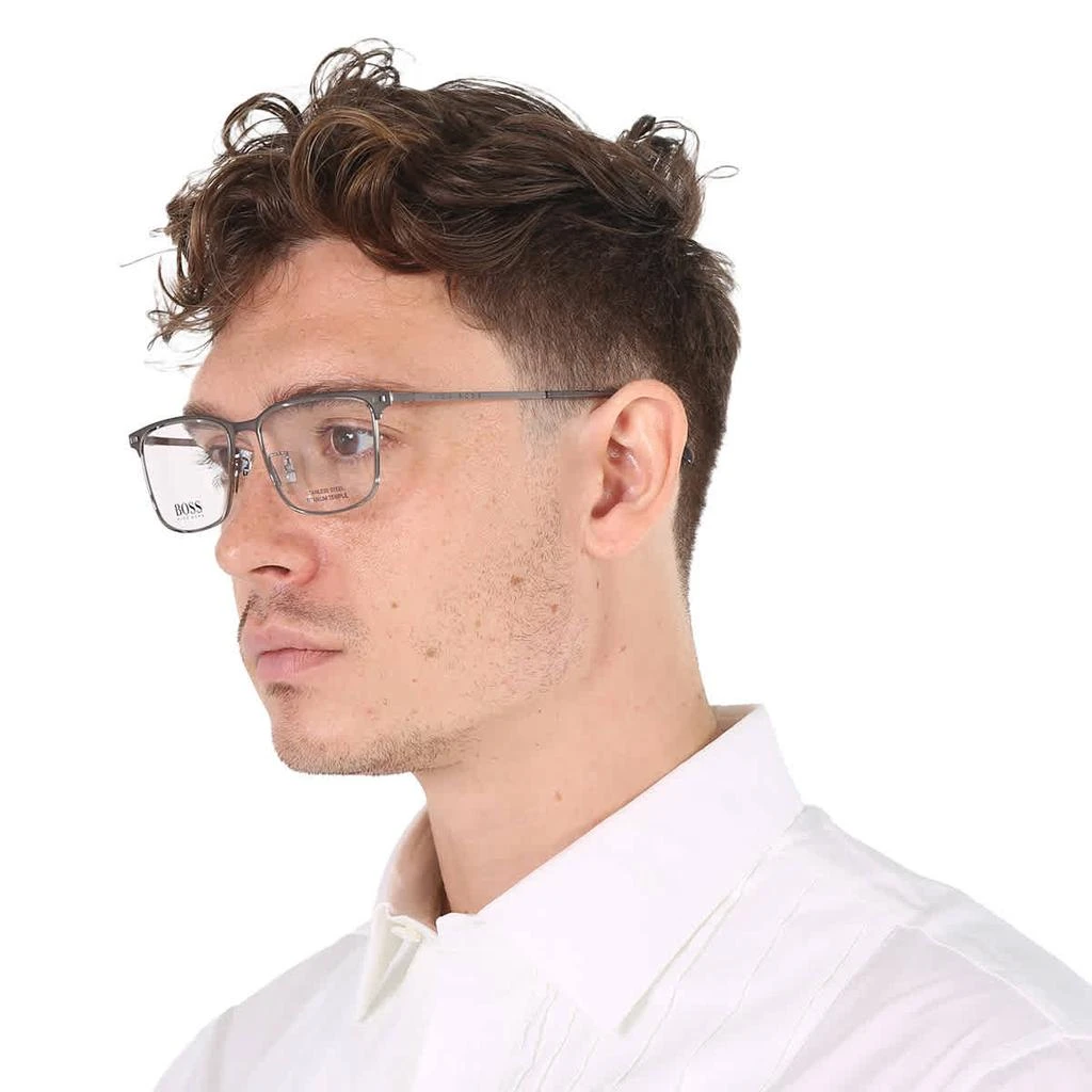 商品Hugo Boss|Demo Rectangular Men's Eyeglasses BOSS 1224/F 0R80 55,价格¥366,第2张图片详细描述