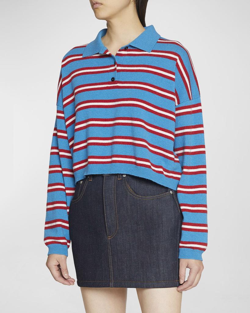 Striped Polo Sweater商品第1张图片规格展示