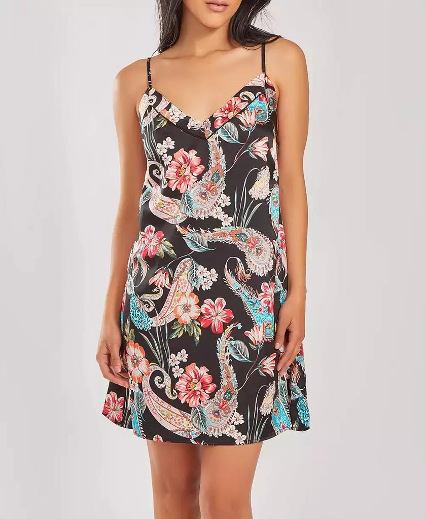 商品iCollection|Women's Silky Soft Short Printed Chemise Nightgown,价格¥289,第1张图片
