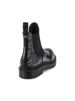 商品Versace|Greca Perforated Leather Ankle Boots,价格¥4199,第3张图片详细描述