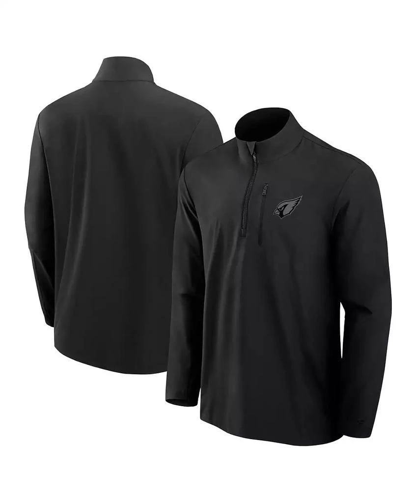 商品Fanatics|Men's Black Arizona Cardinals Front Office Woven Quarter-Zip Jacket,价格¥690,第1张图片