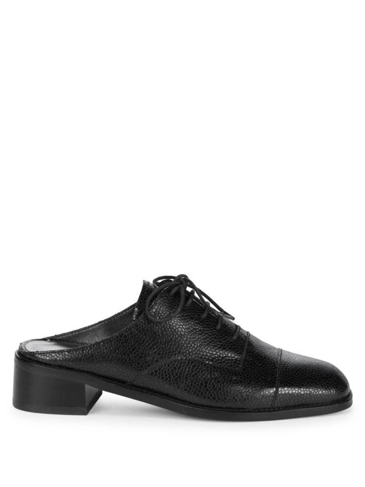商品Stuart Weitzman|Half Days Leather Backless Shoes,价格¥1183,第5张图片详细描述