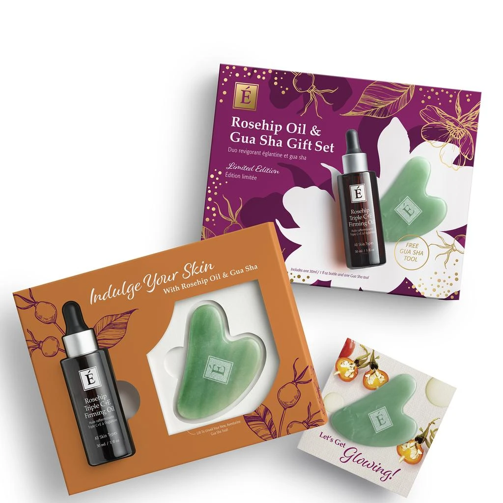 商品Eminence Organic Skin Care|Eminence Organic Skin Care Rosehip Triple C+E Firming Oil and Gua Sha Gift Set,价格¥984,第2张图片详细描述