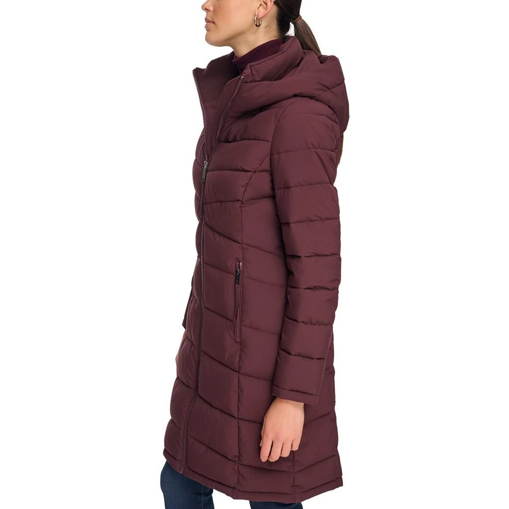 商品Calvin Klein|Women's Hooded Stretch Puffer Coat, Created for Macy's,价格¥1098,第3张图片详细描述