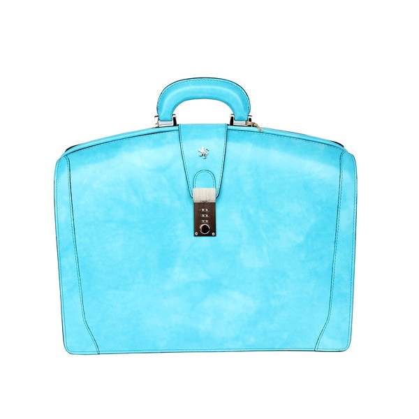 Pratesi 女士蓝色皮革手提包 R120-CELESTE商品第1张图片规格展示