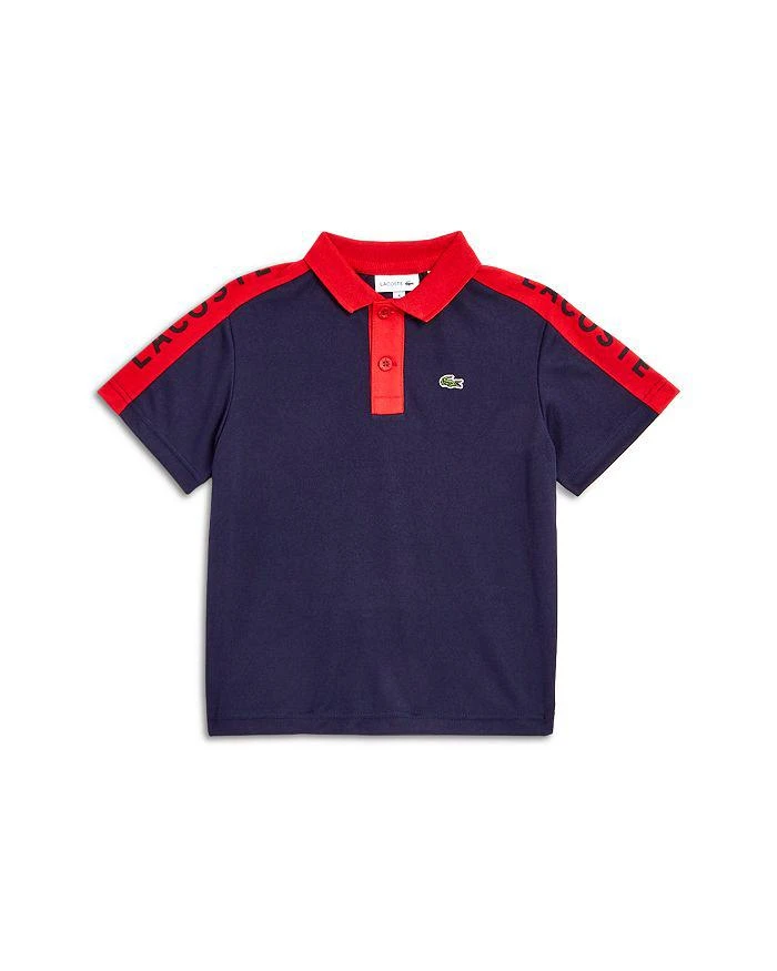 商品Lacoste|Boys' Contrast Stripe Polo Shirt - Little Kid, Big Kid,价格¥484,第1张图片