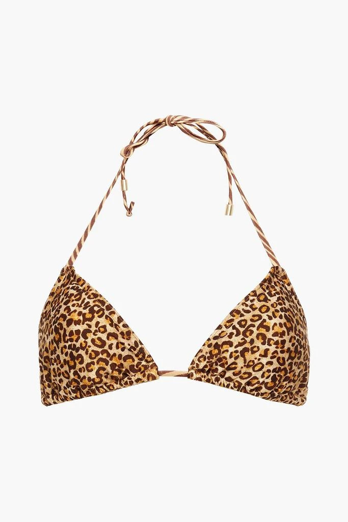 商品Zimmermann|Leopard-print triangle bikini top,价格¥171,第3张图片详细描述
