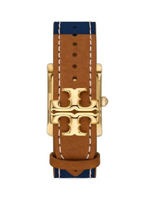 商品Tory Burch|The Eleanor Goldtone Stainless Steel & Leather Strap Watch,价格¥2057,第4张图片详细描述