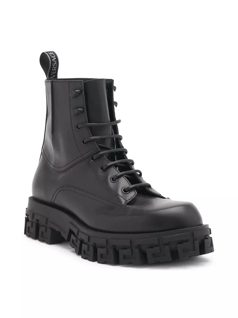 商品Versace|Calf Leather Combat Boots,价格¥8054,第2张图片详细描述