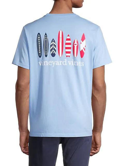 商品Vineyard Vines|Americana Surfboards Pocket T-Shirt,价格¥331,第7张图片详细描述