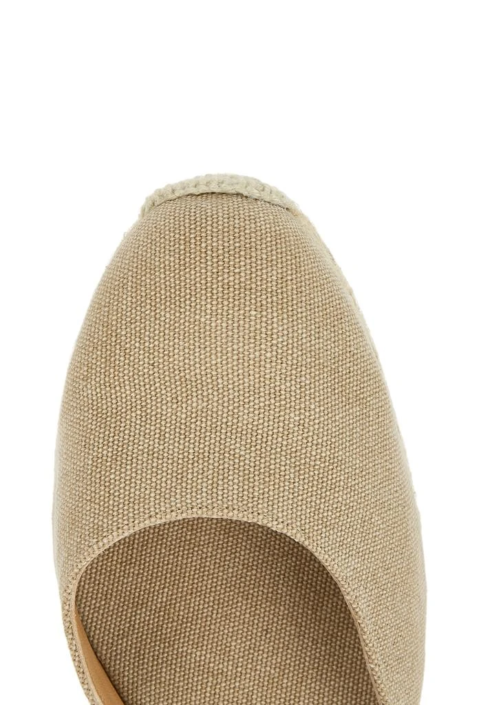 商品CASTAÑER|Carina 80 sand canvas wedge espadrilles,价格¥905,第4张图片详细描述