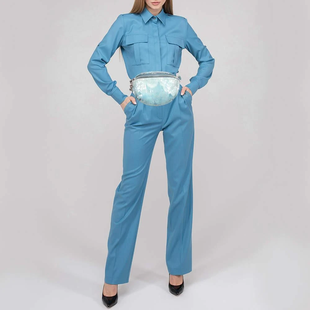 商品[二手商品] Chanel|Chanel Light Blue Sequins Waterfall Belt Bag,价格¥10231,第2张图片详细描述