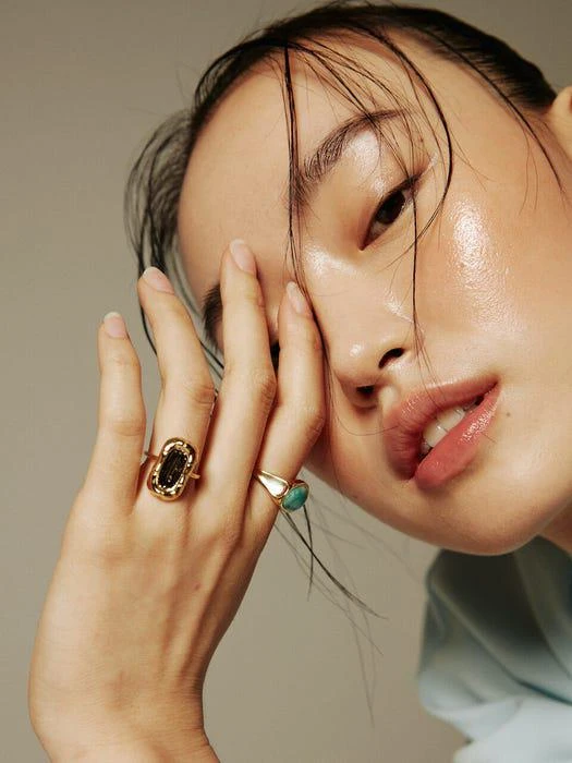 商品GUITBOL|GOLD SQUARE RING,价格¥765,第3张图片详细描述