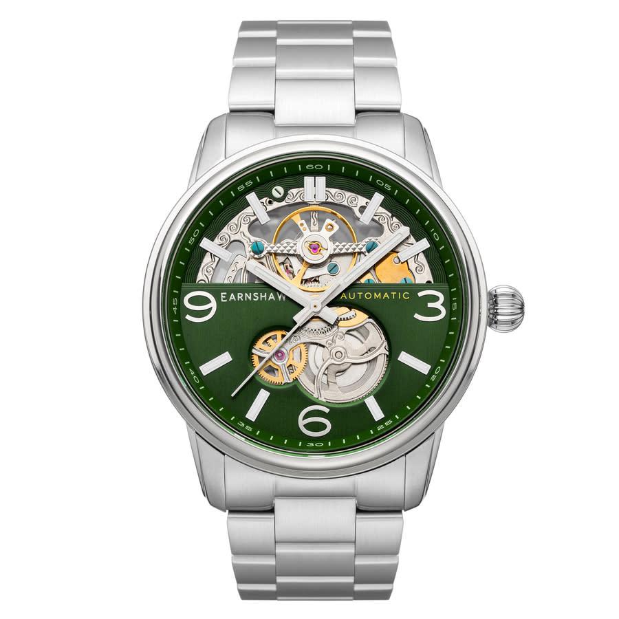 Thomas Earnshaw Carlyle Skeleton Green Dial Mens Watch ES-8178-33商品第1张图片规格展示