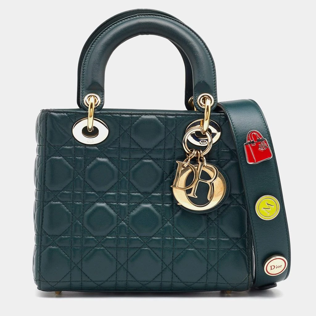 商品[二手商品] Dior|Dior Green Cannage Leather Small My Lady Dior Tote,价格¥17461,第1张图片