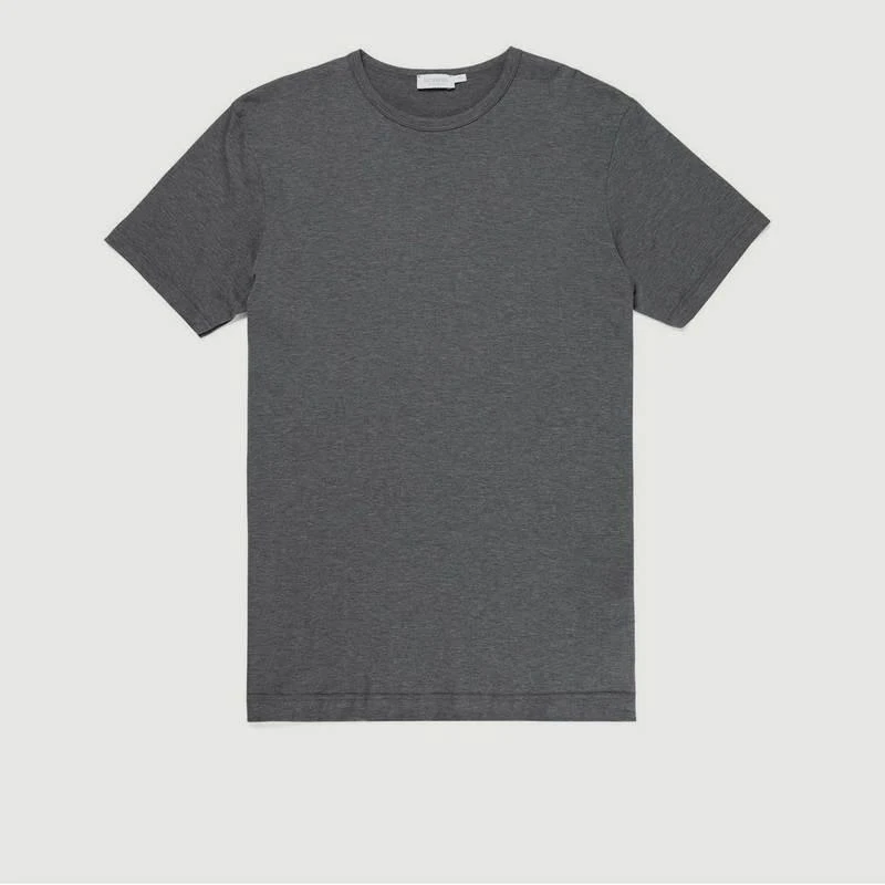 商品Sunspel|Pima Cotton T-shirt Charcoal SUNSPEL,价格¥702,第5张图片详细描述