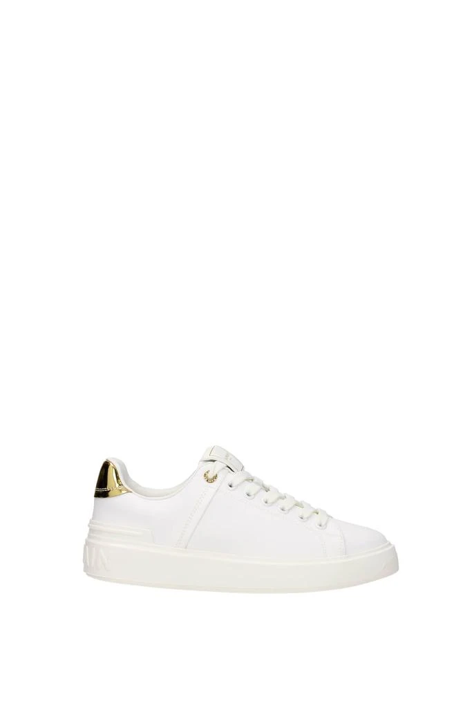 商品Balmain|Sneakers Fabric White Gold,价格¥1728,第1张图片