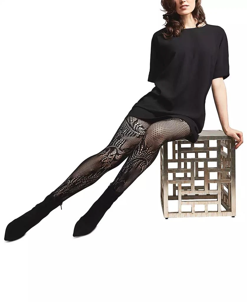 商品Natori|Women's Feather Lace Net Tights,价格¥240,第2张图片详细描述