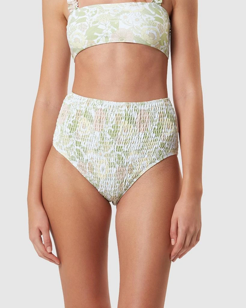 商品Charlie Holiday|Floral Shirring High Waisted Bikini,价格¥366,第1张图片
