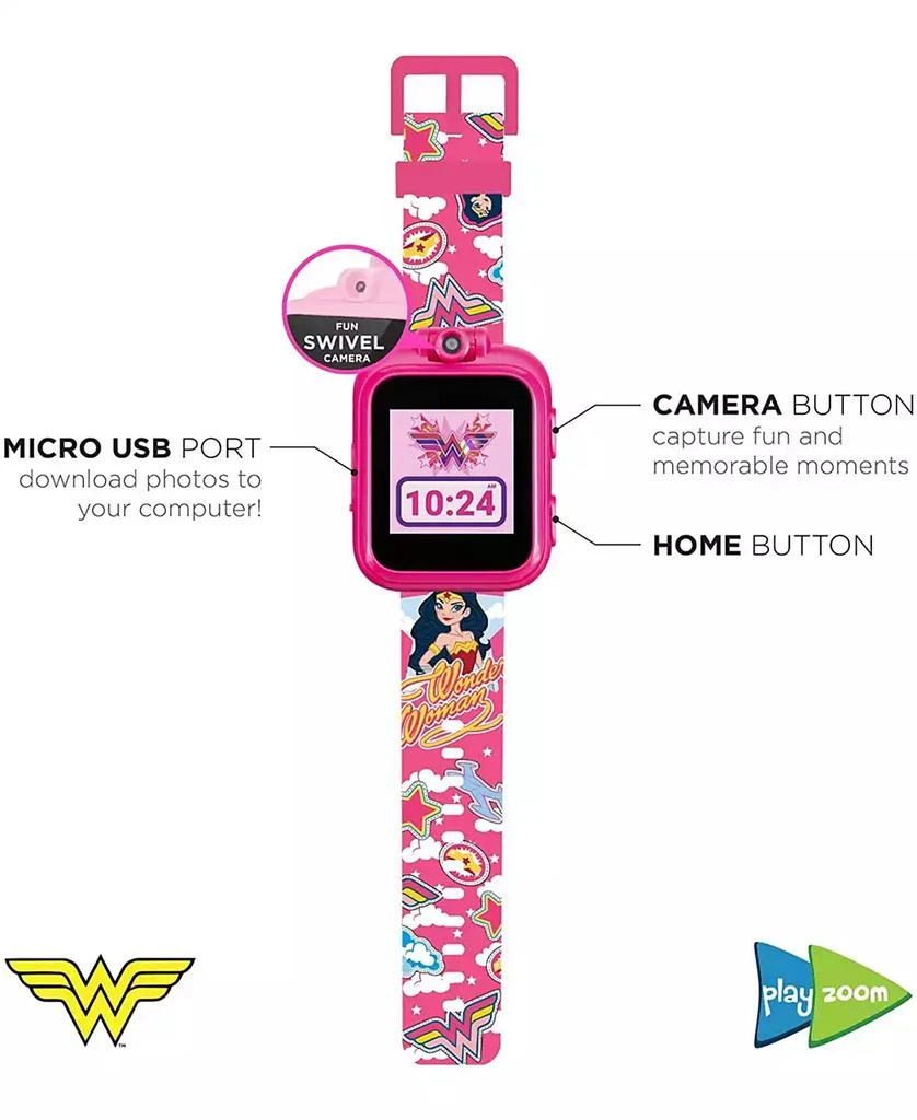 商品iTouch|Unisex Playzoom DC Comics Fuchsia Silicone Strap Kids Smartwatch,价格¥561,第3张图片详细描述