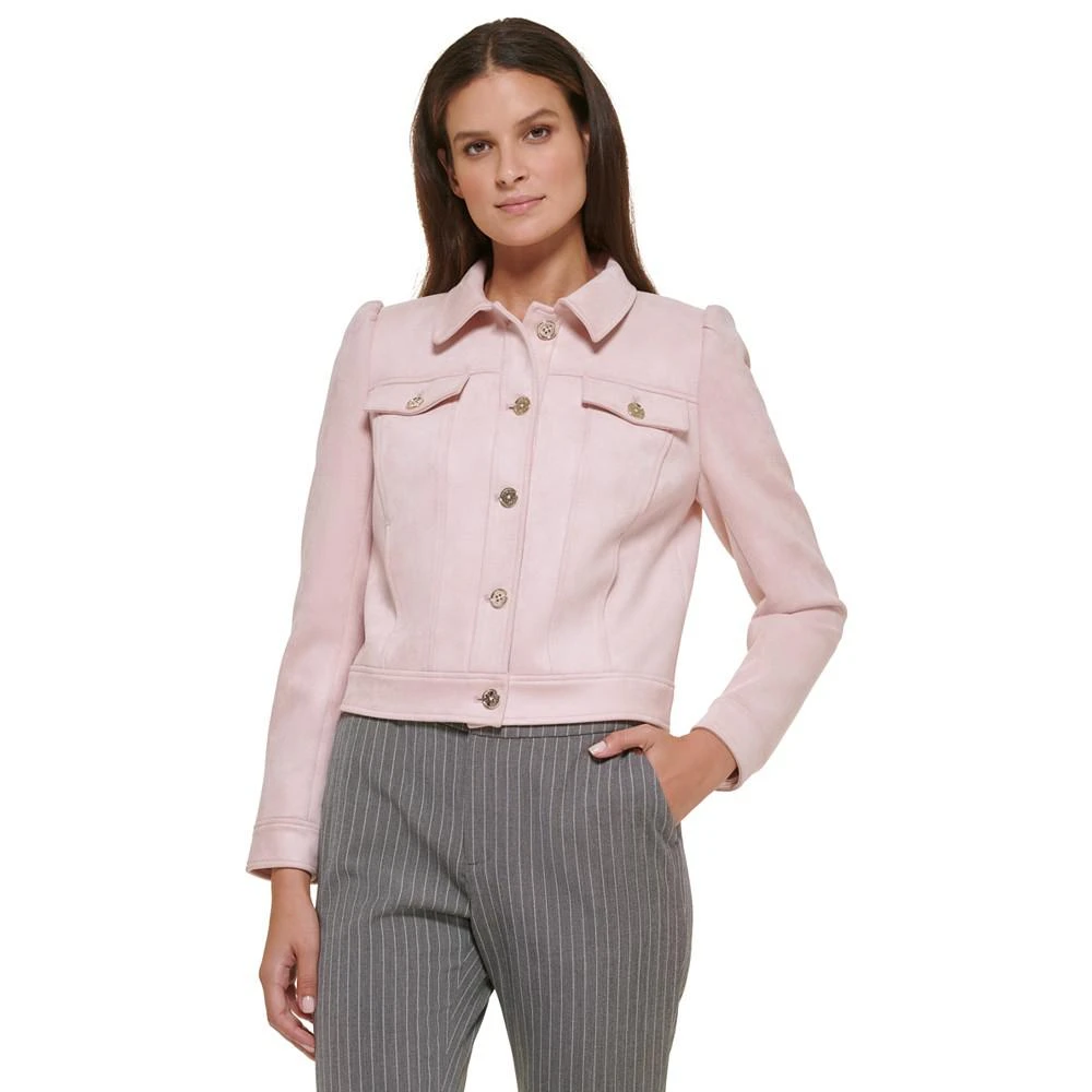 商品Tommy Hilfiger|Women's Puff-Shoulder Button-Front Jacket,价格¥1025,第1张图片