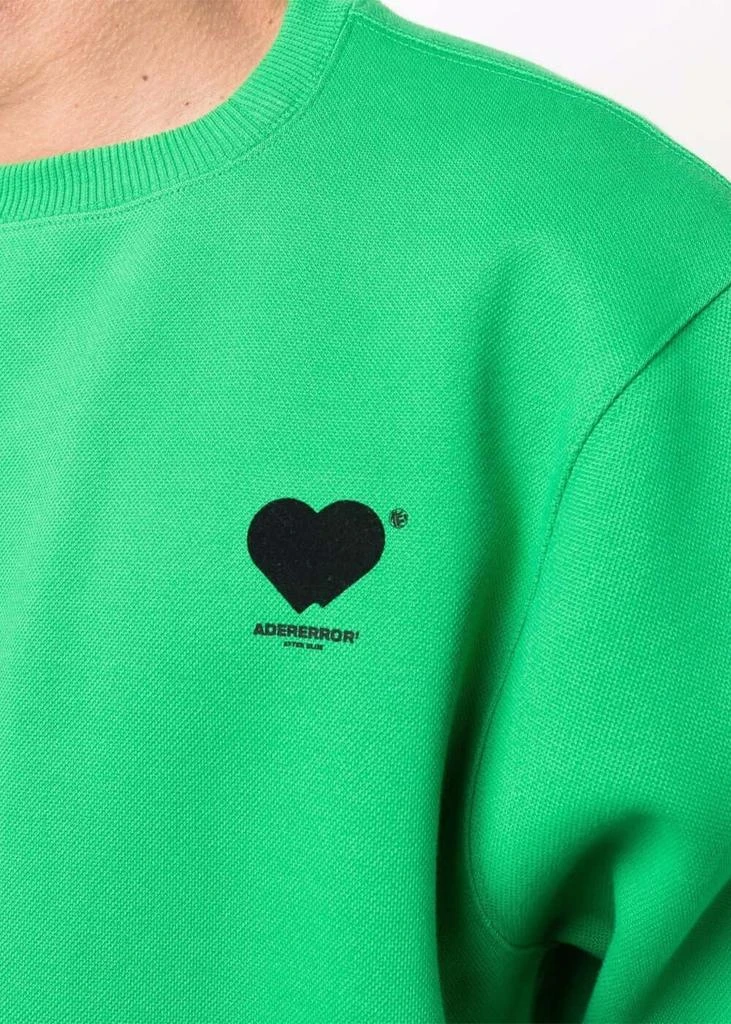 商品ADER error|ADER error Green Twin Heart Logo Sweatshirt,价格¥1371,第4张图片详细描述