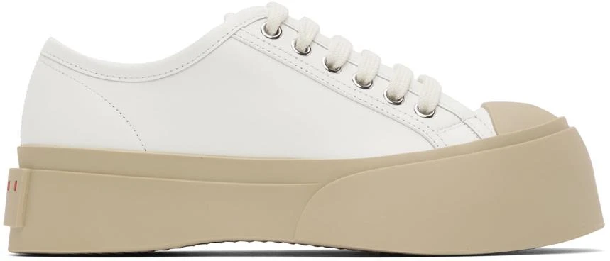 商品Marni|White & Beige Pablo Sneakers,价格¥2508,第1张图片
