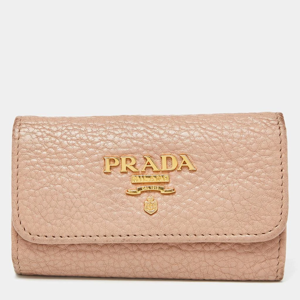 商品[二手商品] Prada|Prada Beige Leather 6 Rings Key Holder Case,价格¥1109,第1张图片