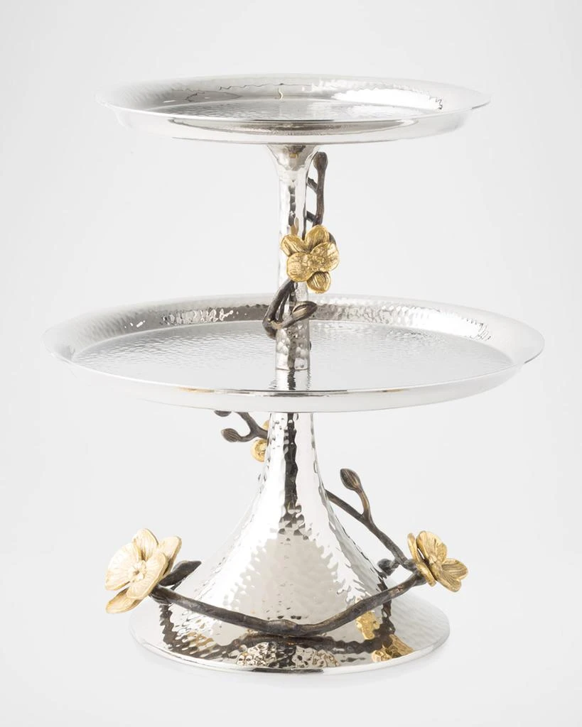 商品Michael Aram|Gold Orchid Two-Tier Etagere,价格¥2373,第1张图片