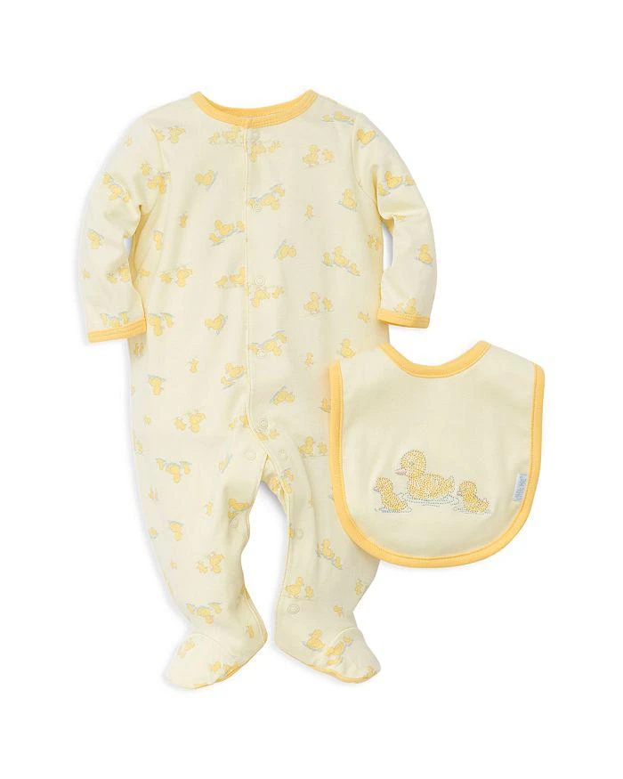 商品Little Me|Unisex Little Ducks Footie & Bib Set - Baby,价格¥112,第1张图片详细描述