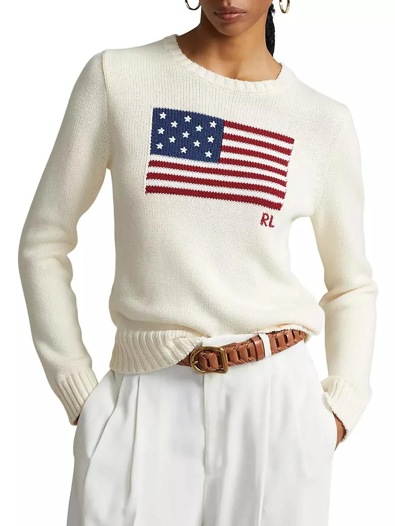 商品Ralph Lauren|Knit Flag Sweater,价格¥2978,第3张图片详细描述