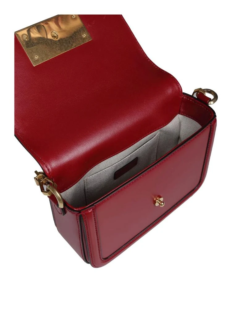 商品Jimmy Choo|Diamond Crossbody Bag In Cranberry Color Leather,价格¥12450,第4张图片详细描述