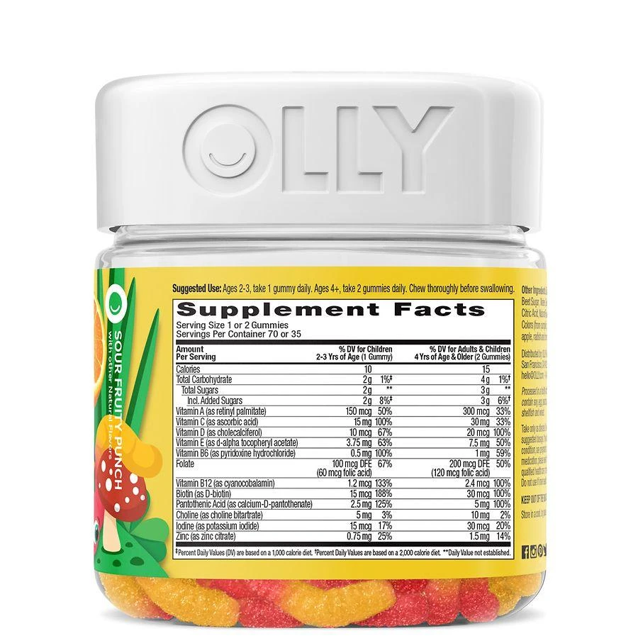 商品OLLY|Kids Multi Gummy Worms,价格¥119,第3张图片详细描述
