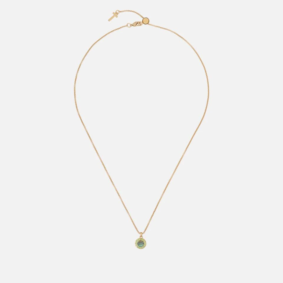 商品Ted Baker London|Ted Baker Women's Gemmarh: Gem Button Pendant - Gold, Green,价格¥185,第1张图片