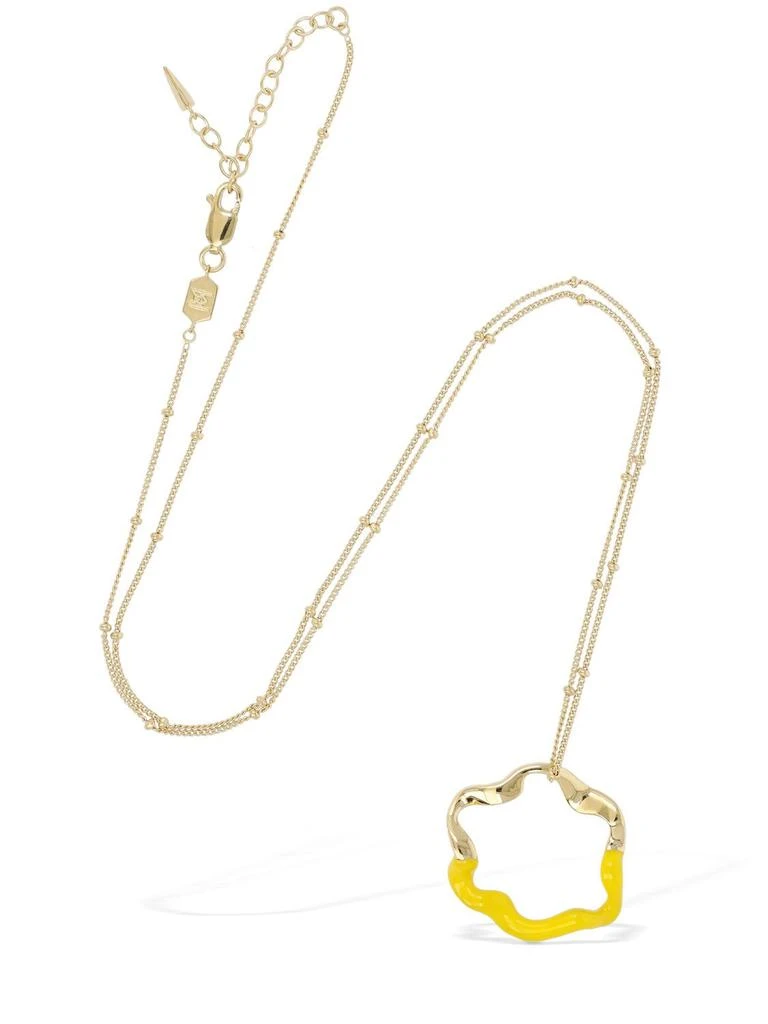 商品Missoma|Yellow Enamel Pendant Necklace,价格¥661,第2张图片详细描述