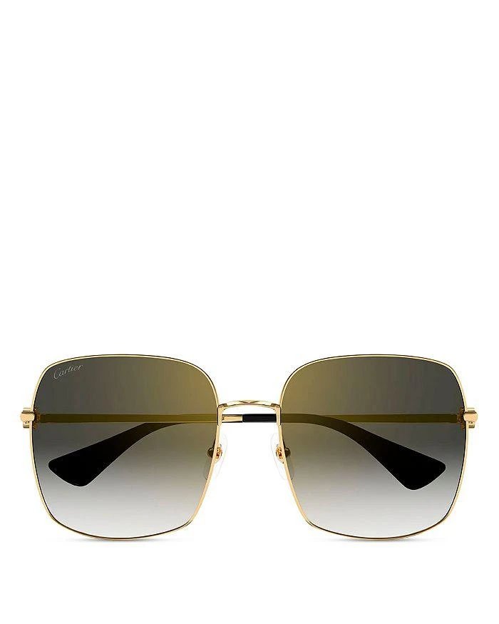 商品Cartier|Double C Squared Sunglasses, 60mm,价格¥9316,第4张图片详细描述