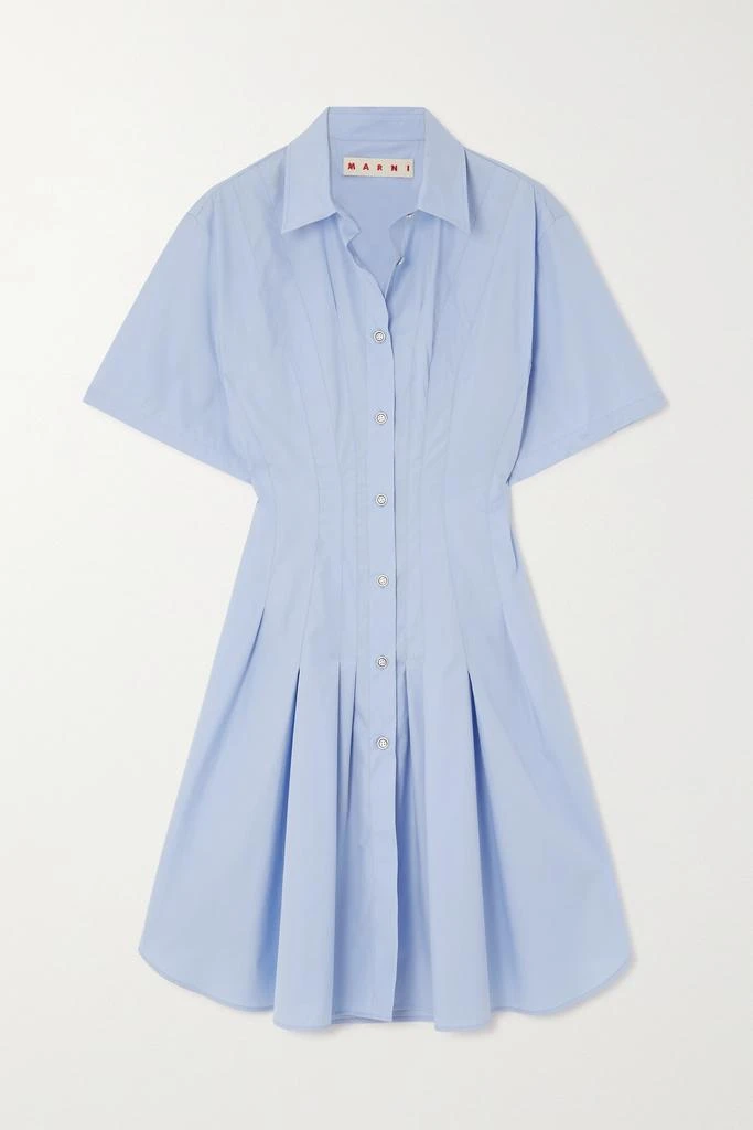 商品Marni|褶裥纯棉府绸衬衫式连衣裙  - IT42,价格¥4800,第1张图片