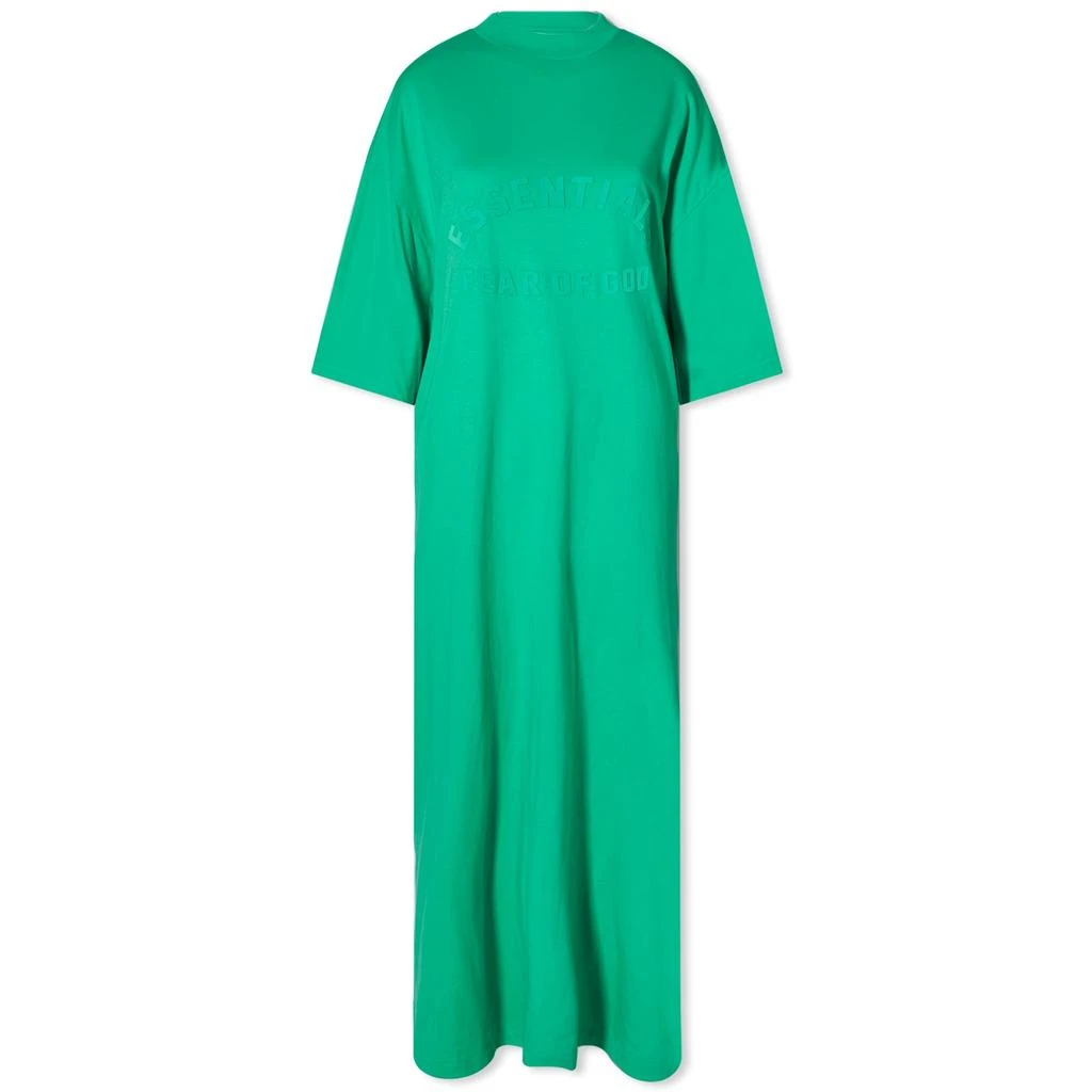 商品Essentials|Fear of God ESSENTIALS 3/4 Sleeve Dress - Mint Leaf,价格¥289,第1张图片