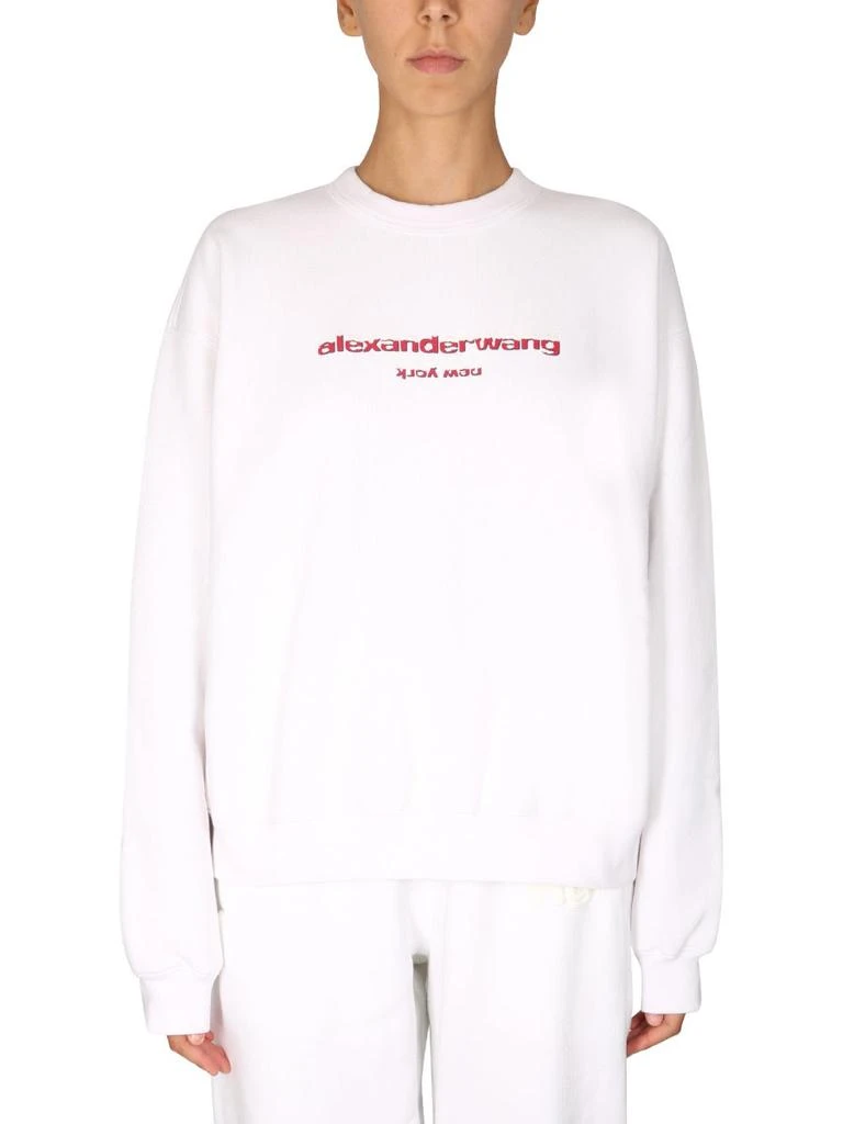商品Alexander Wang|SWEATSHIRT WITH LOGO PRINT,价格¥2779,第2张图片详细描述