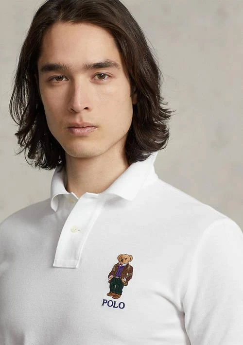 商品Ralph Lauren|Ralph Lauren Custom Slim Fit Polo Bear Polo Shirt,价格¥524,第3张图片详细描述