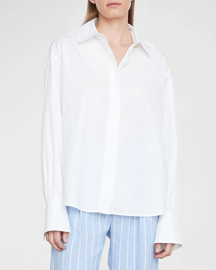 商品Vince|Relaxed Cotton Button-Front Shirt,价格¥365,第1张图片