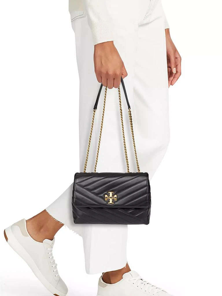 商品Tory Burch|Small Kira Chevron Leather Shoulder Bag,价格¥4081,第3张图片详细描述