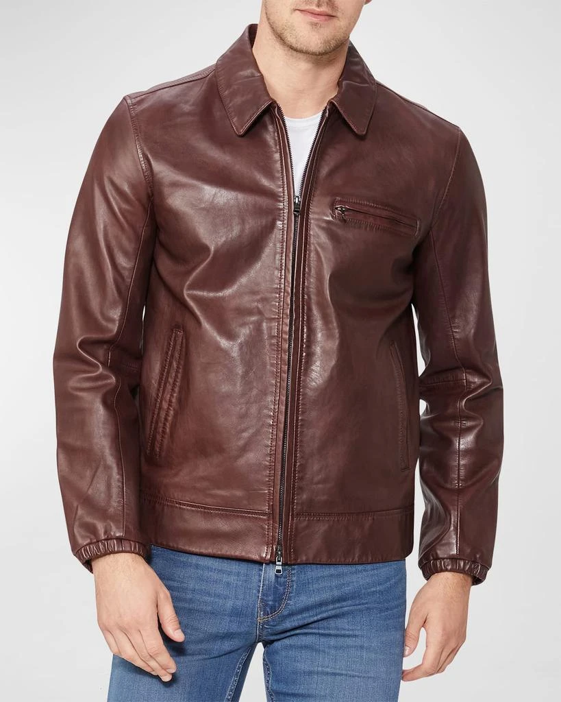 商品Paige|Men's Alix Leather Jacket,价格¥2671,第2张图片详细描述