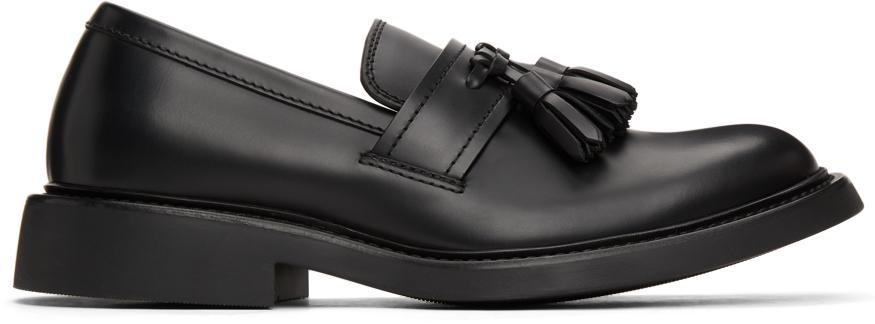 商品Bottega Veneta|Black 'The Level' Loafers,价格¥6842,第1张图片
