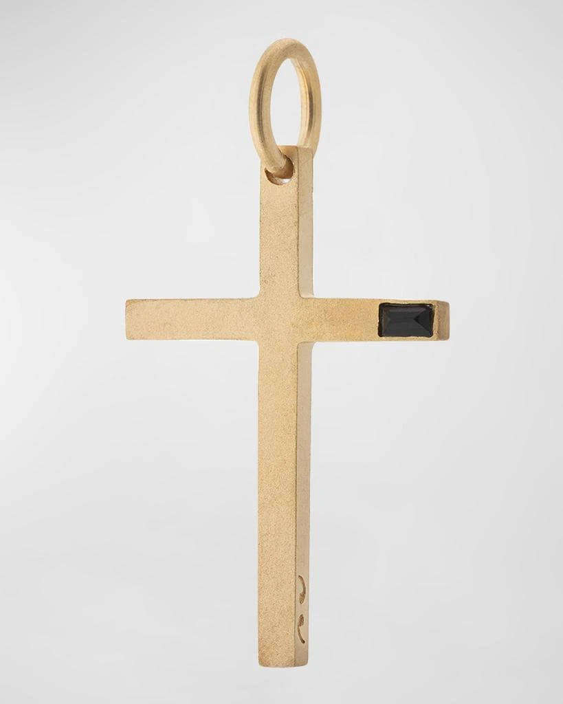 商品Marco Dal Maso|Men's Yellow Gold Plated Cross Pendant with Black Onyx,价格¥1569,第1张图片